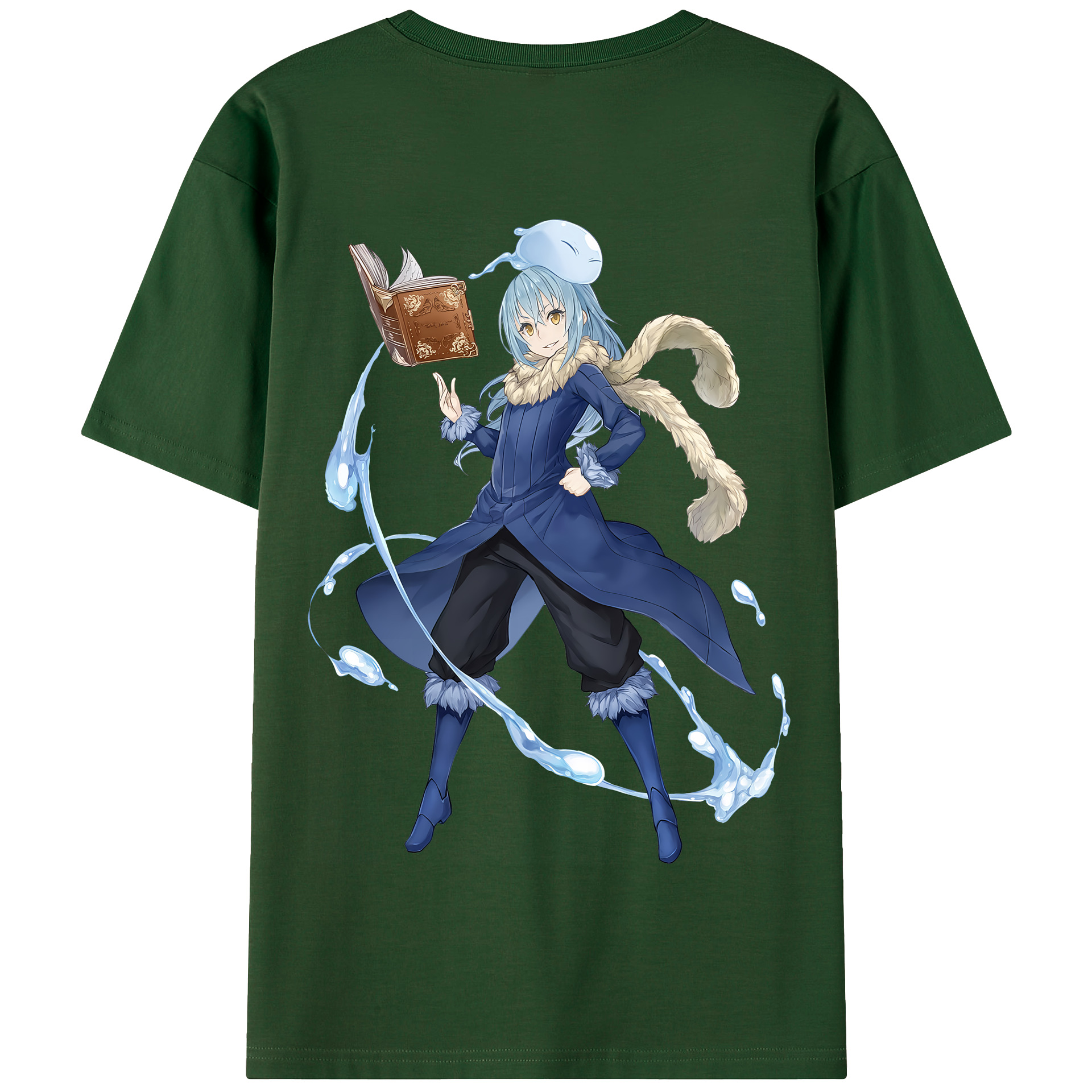 （画像用） 転スラ Regarding Reincarnated to Slime 綿100％半袖Tシャツ（背面プリント）